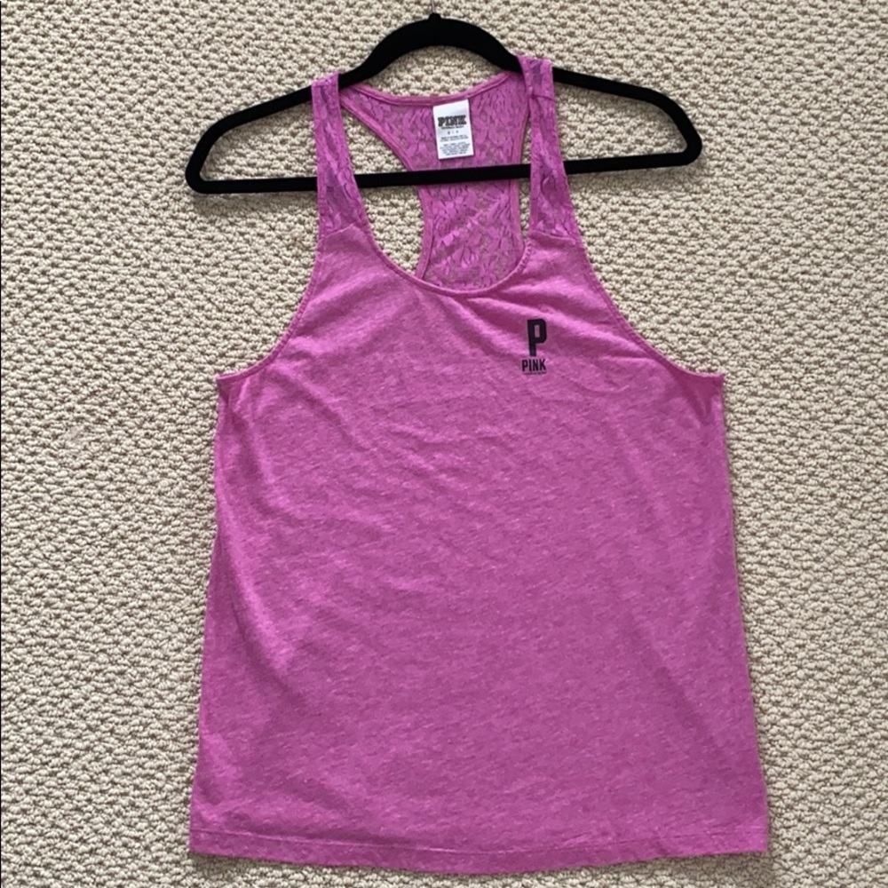 PINK Victoria’s Secret tank top with lace back